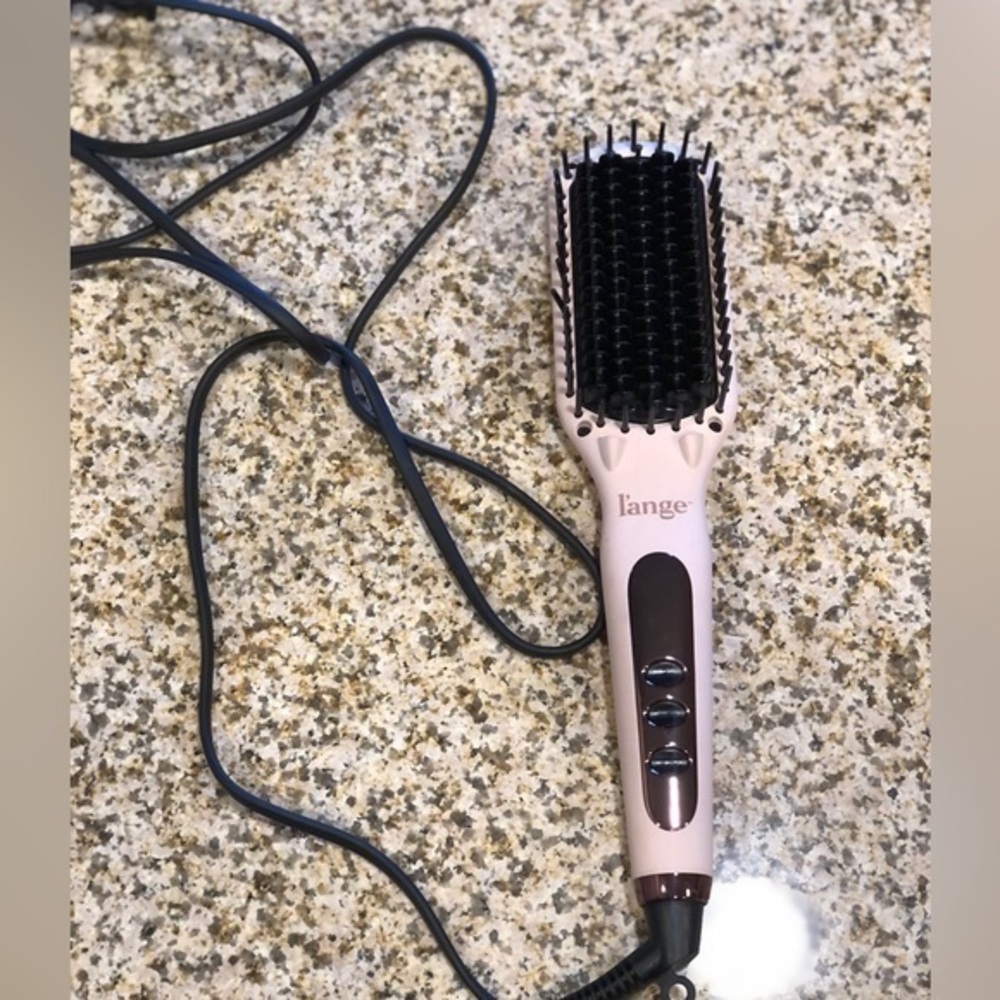 L'ange Le Vite Hair Brush Straightener Pink Blush Lange Thermal Ion Ceramic